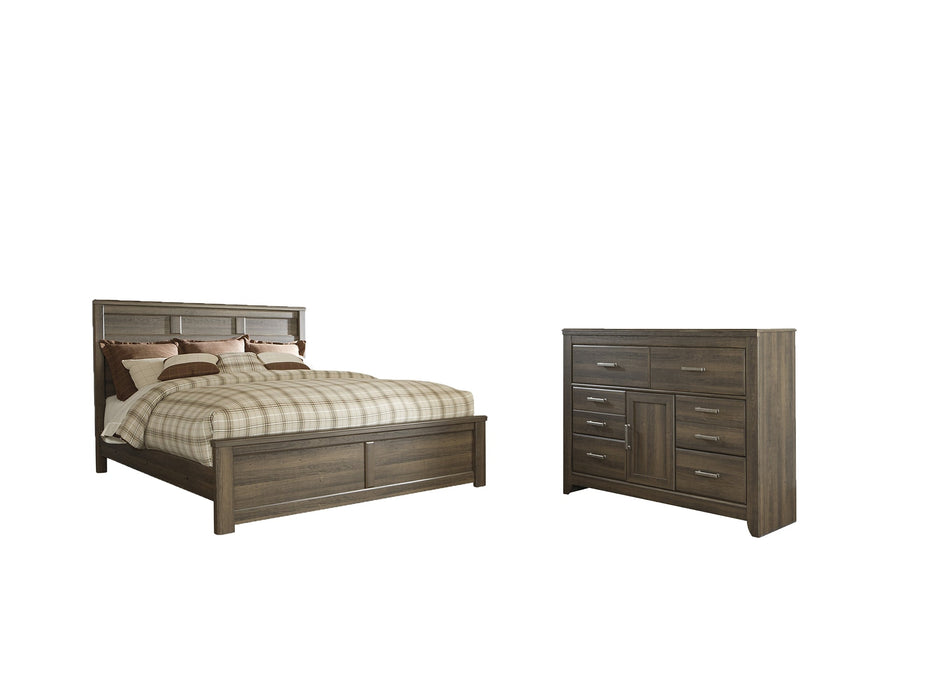 Juararo California King Panel Bed with Dresser Homeline Furniture