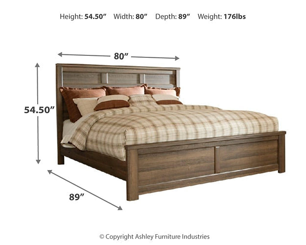 Juararo California King Panel Bed with Dresser Homeline Furniture