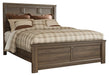 Juararo California King Panel Bed with Mirrored Dresser, Chest and Nightstand Homeline Furniture