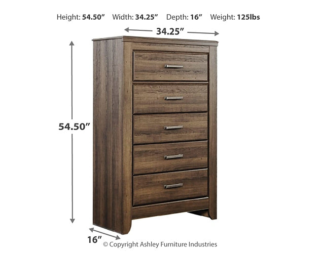 Juararo Five Drawer Chest Homeline Furniture