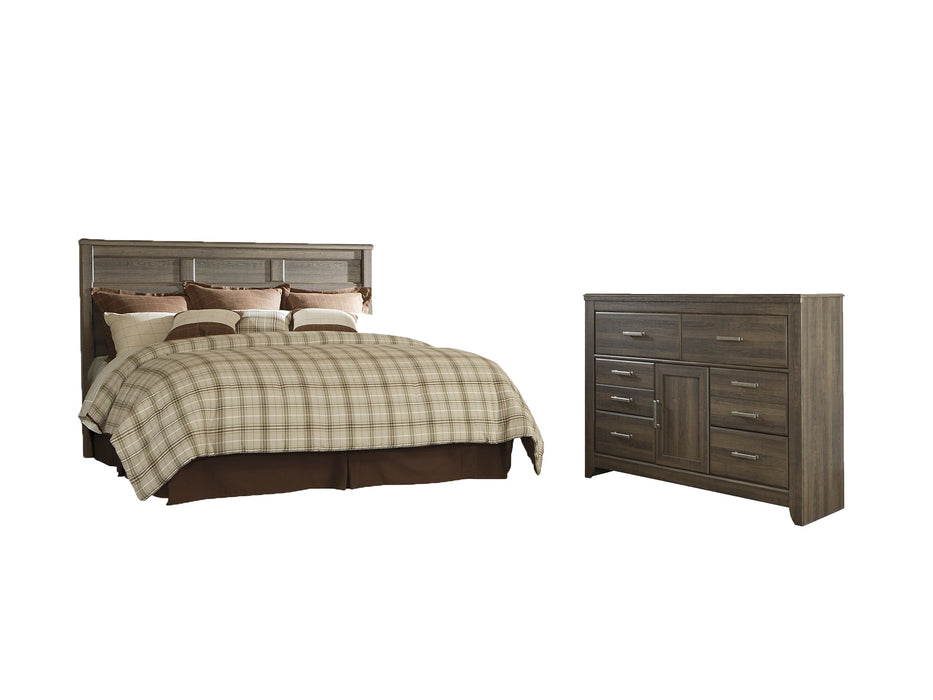 Juararo King/California King Panel Headboard with Dresser Homeline Furniture