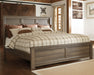 Juararo King Panel Bed with Mirrored Dresser, Chest and Nightstand Homeline Furniture