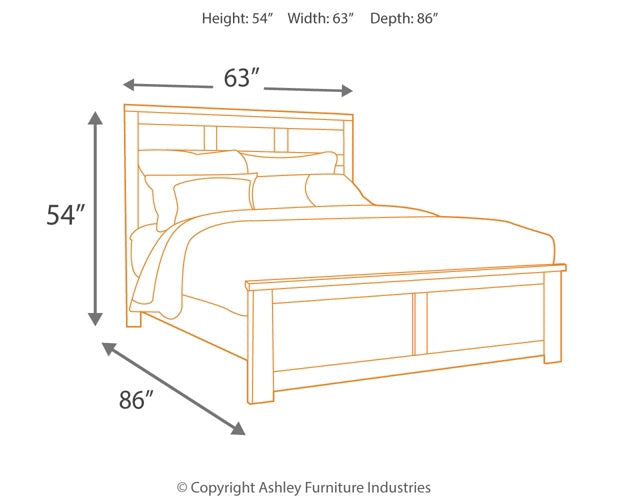 Juararo Queen Panel Bed with Dresser Homeline Furniture