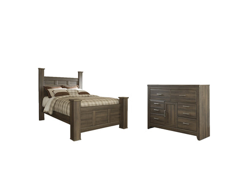 Juararo Queen Poster Bed with Dresser Homeline Furniture