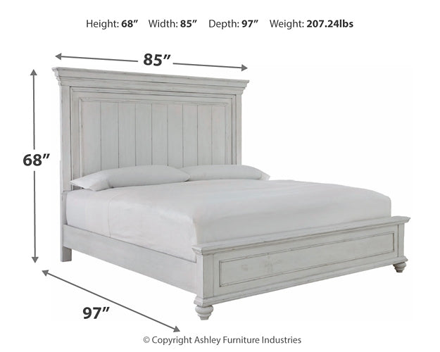 Kanwyn King Panel Bed with Dresser Homeline Furniture