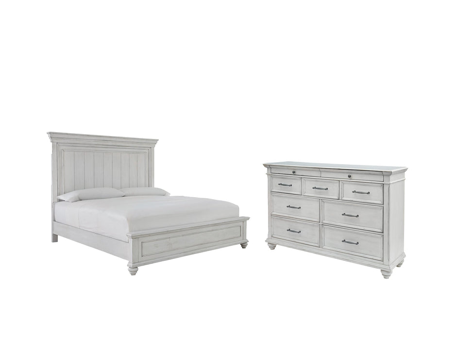 Kanwyn King Panel Bed with Dresser Homeline Furniture