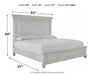 Kanwyn King Panel Bed with Mirrored Dresser Homeline Furniture