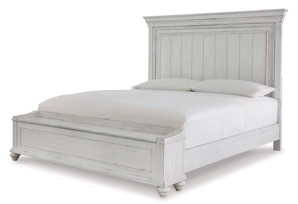 Kanwyn King Panel Bed with Storage with Dresser Homeline Furniture