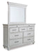 Kanwyn King Panel Bed with Storage with Mirrored Dresser Homeline Furniture