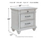 Kanwyn Three Drawer Night Stand Homeline Furniture