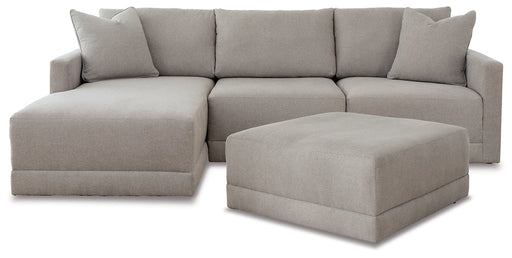 Katany 3-Piece Sectional with Ottoman Homeline Furniture