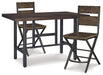 Kavara Counter Height Dining Table and 2 Barstools Homeline Furniture