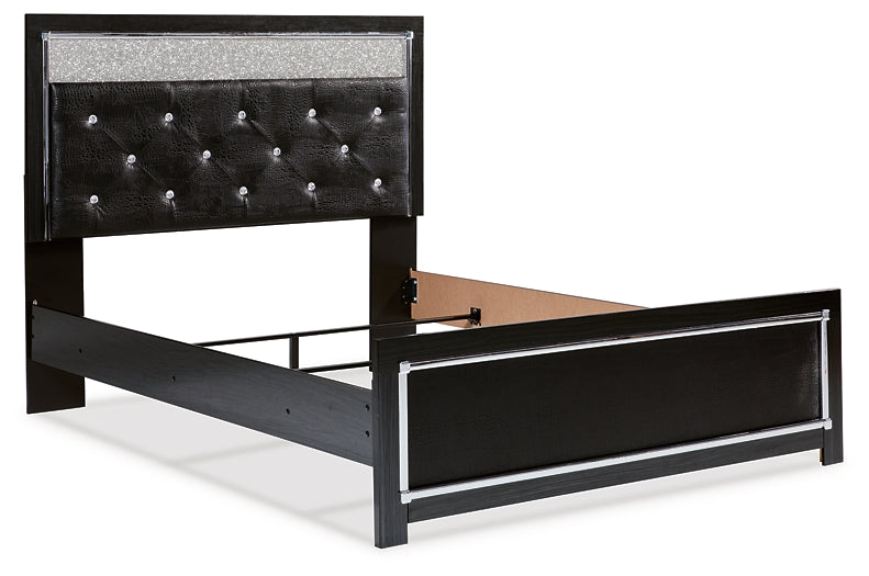 Kaydell Queen Upholstered Panel Bed with Dresser Homeline Furniture