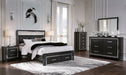 Kaydell Queen Upholstered Panel Storage Platform Bed with Mirrored Dresser, Chest and 2 Nightstands Homeline Furniture