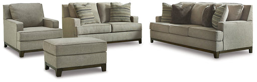 Kaywood Sofa, Loveseat, Chair and Ottoman Homeline Furniture