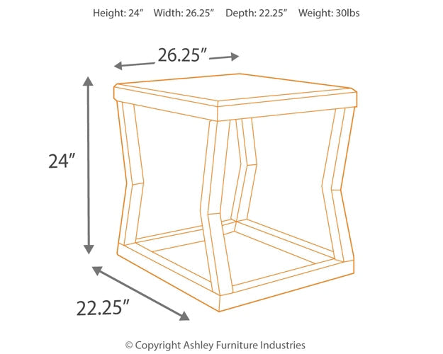 Kelton Rectangular End Table Homeline Furniture