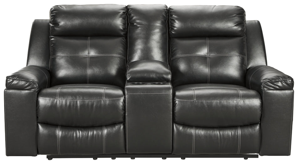 Kempten DBL Rec Loveseat w/Console Homeline Furniture