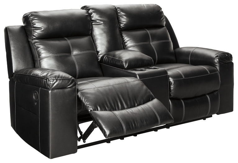 Kempten DBL Rec Loveseat w/Console Homeline Furniture