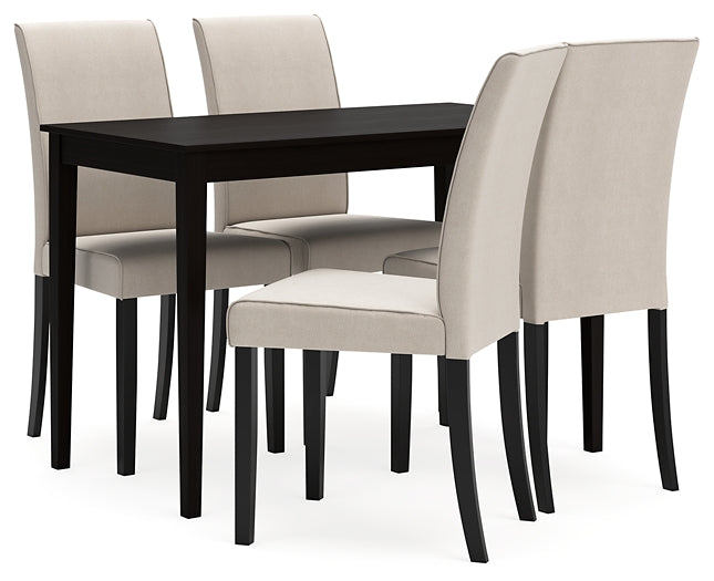 Kimonte Dining Table and 4 Chairs Homeline Furniture