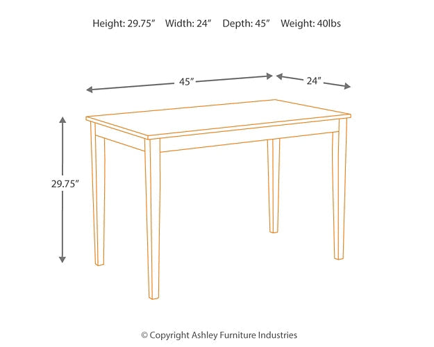 Kimonte Dining Table and 4 Chairs Homeline Furniture