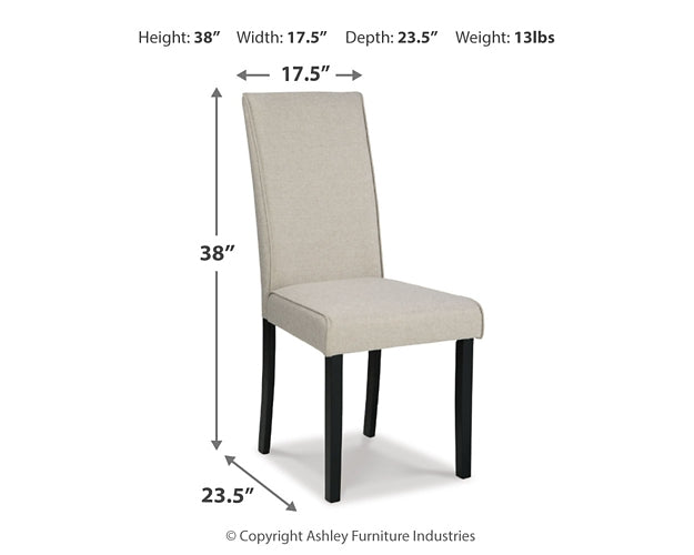 Kimonte Dining Table and 4 Chairs Homeline Furniture