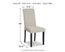 Kimonte Dining Table and 4 Chairs Homeline Furniture