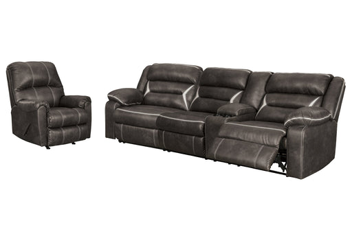 Kincord 2-Piece Sectional with Recliner Homeline Furniture