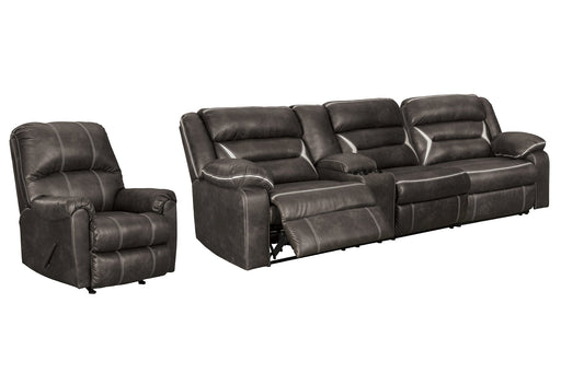 Kincord 2-Piece Sectional with Recliner Homeline Furniture