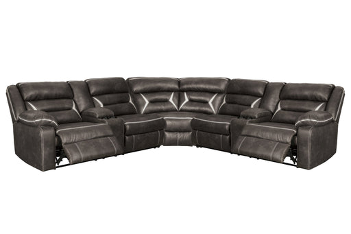 Kincord 3-Piece Sectional with Recliner Homeline Furniture