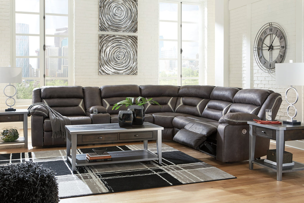 Kincord 4-Piece Sectional with Recliner Homeline Furniture