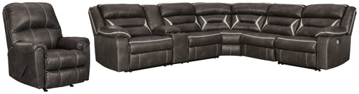 Kincord 4-Piece Sectional with Recliner Homeline Furniture