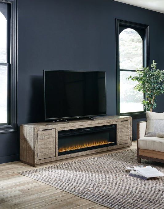 Krystanza TV Stand with Electric Fireplace Homeline Furniture