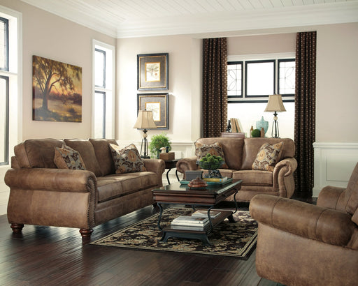 Larkinhurst Sofa, Loveseat and Recliner Homeline Furniture