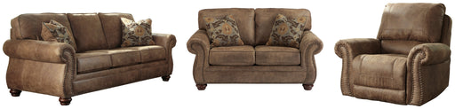 Larkinhurst Sofa, Loveseat and Recliner Homeline Furniture