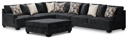 Lavernett 4-Piece Sectional with Ottoman Homeline Furniture