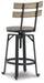 Lesterton Swivel Barstool (2/CN) Homeline Furniture