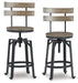 Lesterton Swivel Barstool (2/CN) Homeline Furniture