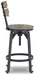 Lesterton Swivel Barstool (2/CN) Homeline Furniture