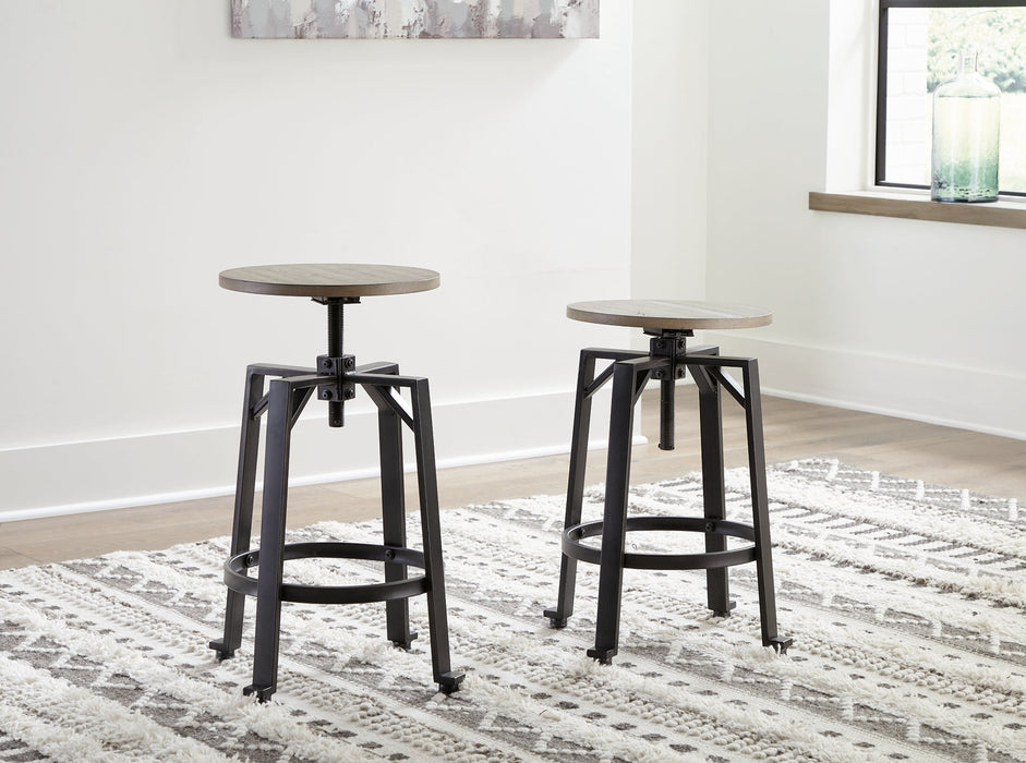 Lesterton Swivel Stool (2/CN) Homeline Furniture