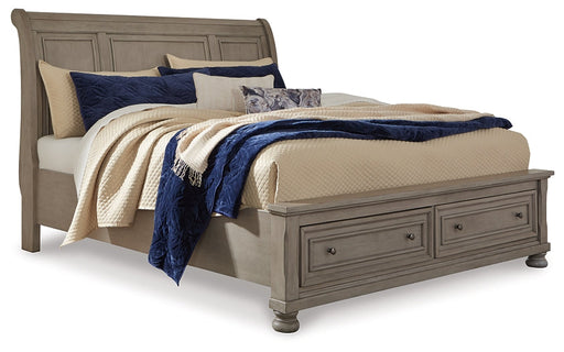 Lettner California King Sleigh Bed with Dresser Homeline Furniture