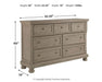 Lettner King Panel Bed with Dresser Homeline Furniture