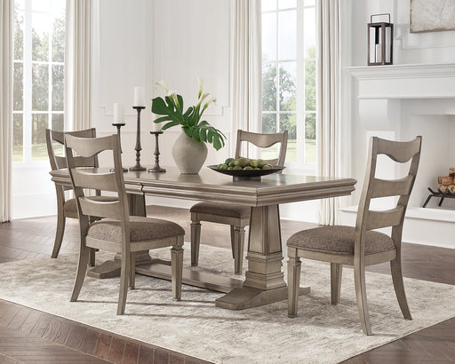 Lexorne Dining Table and 4 Chairs Homeline Furniture