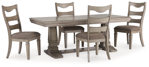 Lexorne Dining Table and 4 Chairs Homeline Furniture