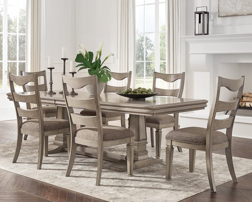 Lexorne Dining Table and 6 Chairs Homeline Furniture