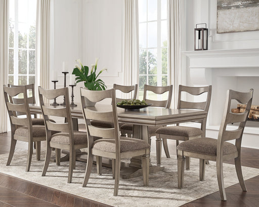 Lexorne Dining Table and 8 Chairs Homeline Furniture