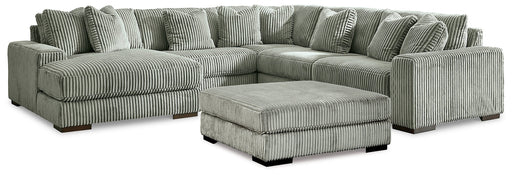 Lindyn 5-Piece Sectional with Ottoman Homeline Furniture