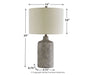 Linus Ceramic Table Lamp (1/CN) Homeline Furniture