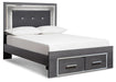 Lodanna Full Panel Bed with 2 Storage Drawers with Dresser Homeline Furniture