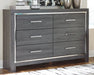 Lodanna Full Panel Bed with 2 Storage Drawers with Dresser Homeline Furniture