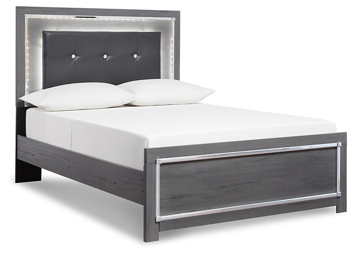 Lodanna Full Panel Bed with Mirrored Dresser, Chest and Nightstand Homeline Furniture